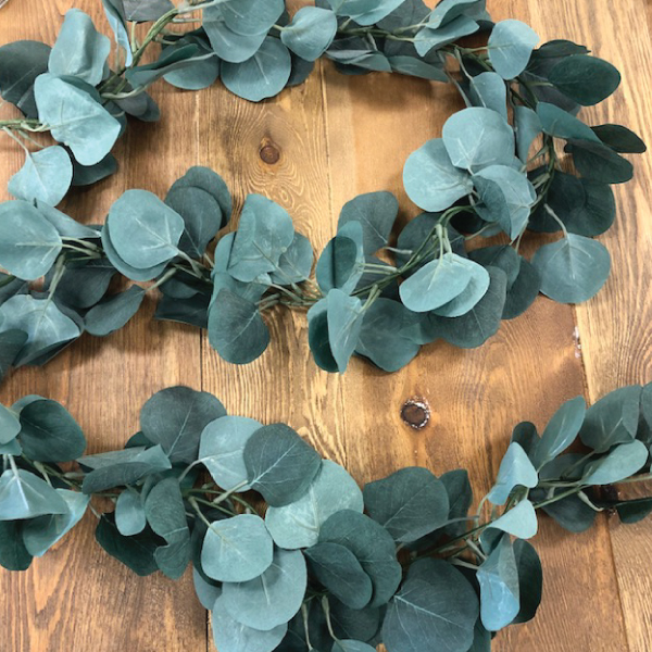 Paper shop eucalyptus garland