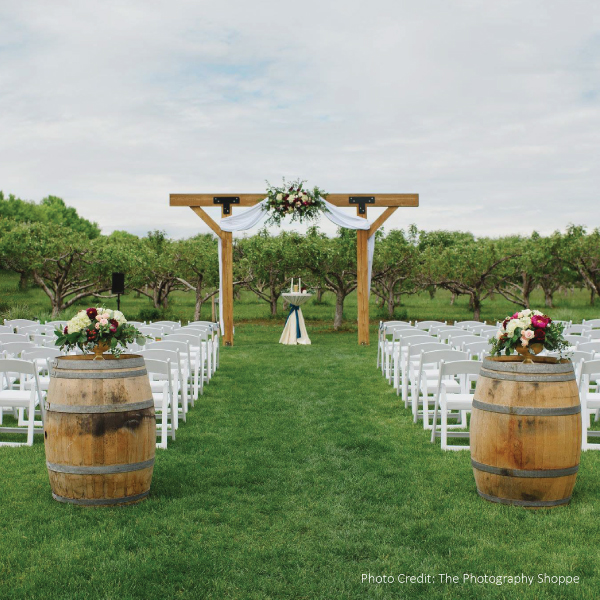 Stained Wine Barrel Abc Rentals Midwest