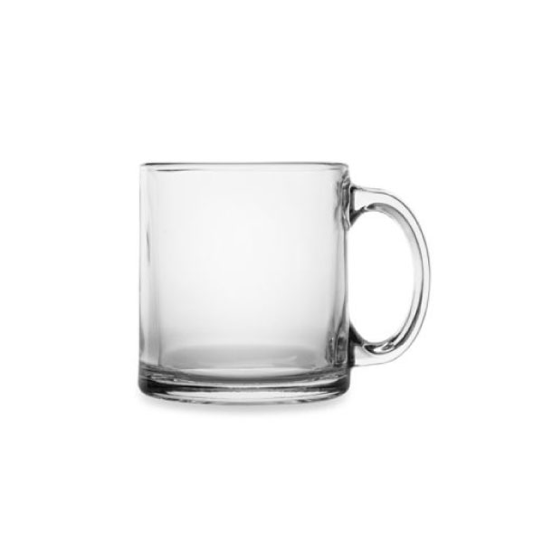 Visions 8 oz. Clear Plastic Coffee Mug - 8/Pack