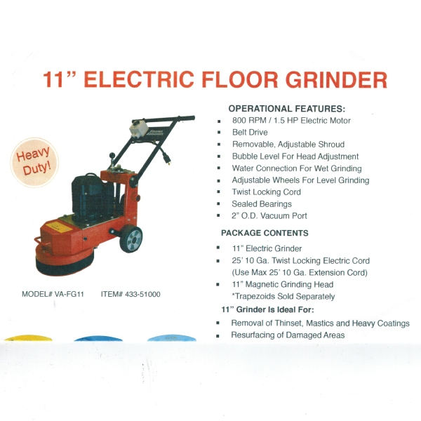 11" Concrete Surface Grinder ABC Rentals Midwest